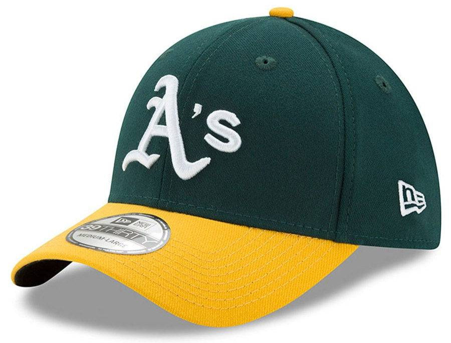 Oakland Athletics New Era Green/Yellow MLB Team Classic 39THIRTY Flex Hat for Men product image 1, provided for visual