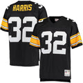 Pittsburgh Steelers Franco Harris Mitchell & Ness Black Retired Player Replica Jersey for Men product image 1, provided for