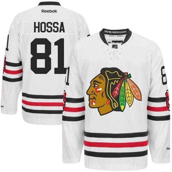 Mens Chicago Blackhawks Marian Hossa 2015 Winter Classic Premier Jersey product image 1, provided for visual reference and