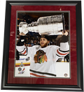 Chicago Blackhawks Patrick Kane 2013 Stanley Cup 18" x 21" Framed Photo product image 1, provided for visual reference and
