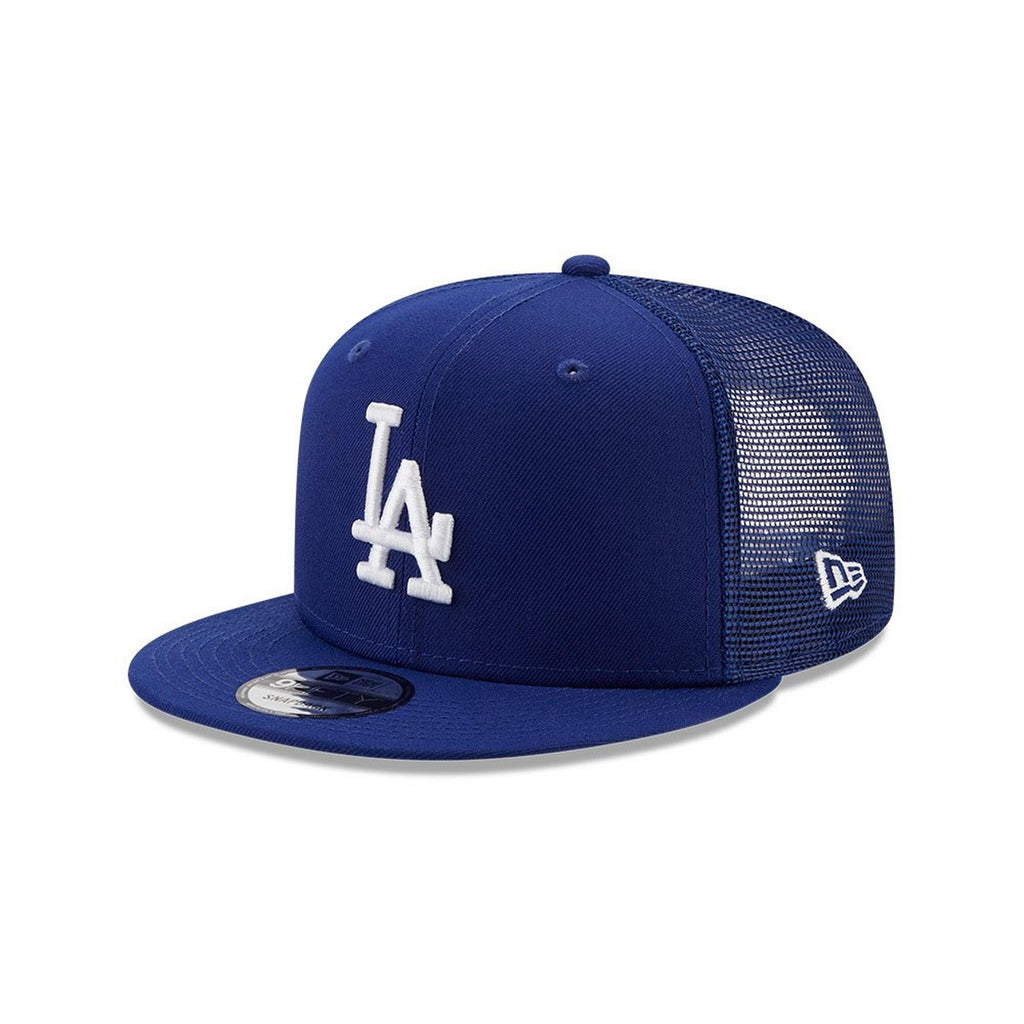 Los Angeles Dodgers New Era Blue 9FIFTY Mesh Trucker Snapback Hat product image 1, provided for visual reference and product