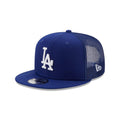 Los Angeles Dodgers New Era Blue 9FIFTY Mesh Trucker Snapback Hat product image 1, provided for visual reference and product