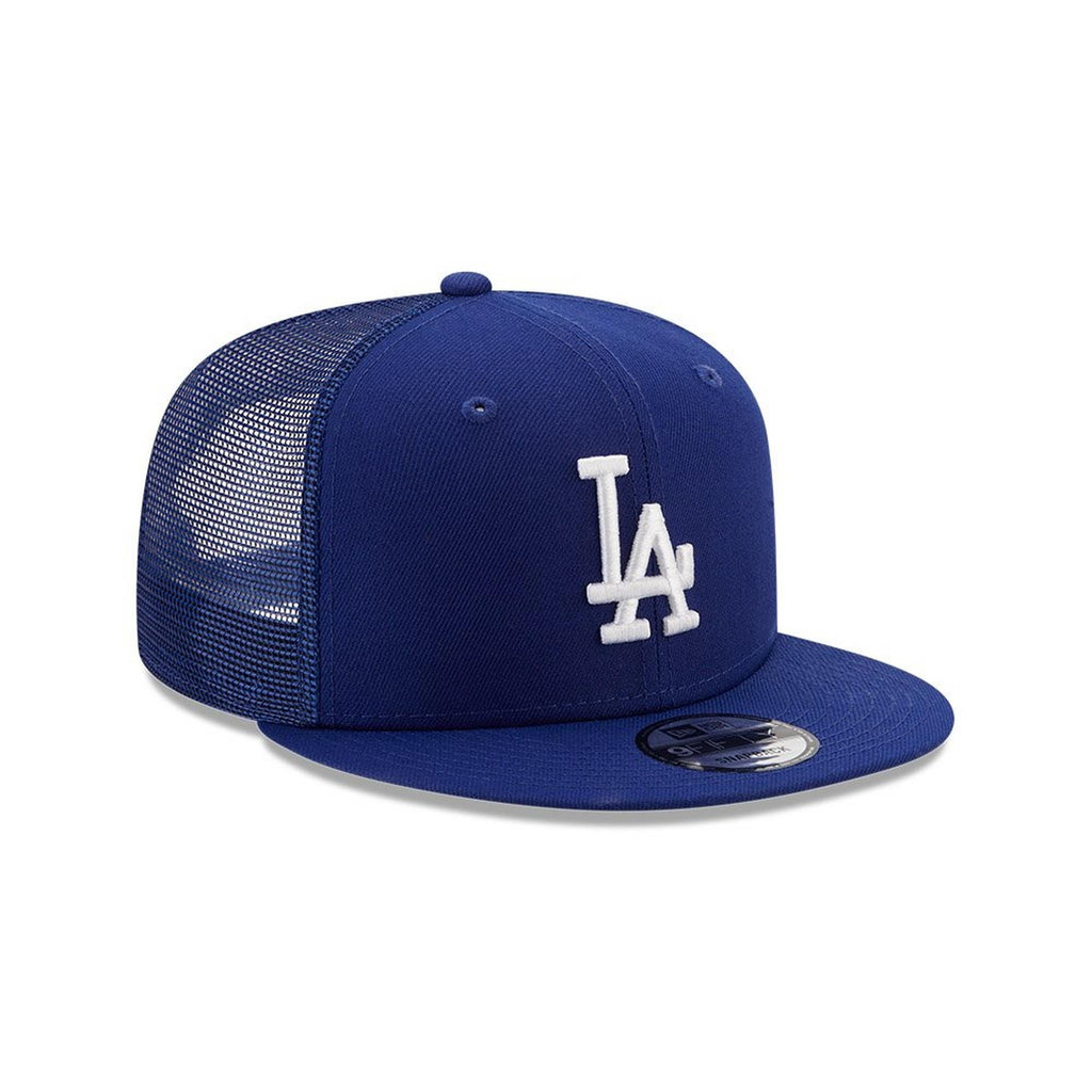Los Angeles Dodgers New Era Blue 9FIFTY Mesh Trucker Snapback Hat product image 2, provided for visual reference and product