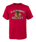 Reebok Chicago Blackhawks Red Team Logo Ultimate T-Shirt product image 1, provided for visual reference and product detail