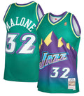 Mitchell & Ness Karl Malone Green Utah Jazz 1996-97 Hardwood Classics Reload 2.0 Swingman Jersey for Men product image 1,