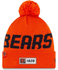 Chicago Bears New Era Orange 2019 NFL Sideline Road Reverse Sport Knit Hat - Head for Men product image 1, provided for