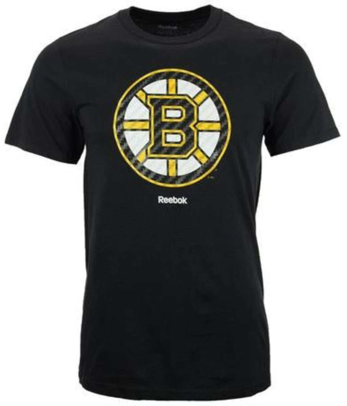 Mens Boston Bruins Carbon Primary Logo T-Shirt product image 1, provided for visual reference and product detail review