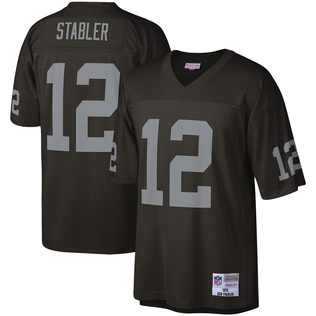 Mitchell & Ness Men Oakland Raiders Ken Stabler 1976 Home Jersey product image 1, provided for visual reference and product