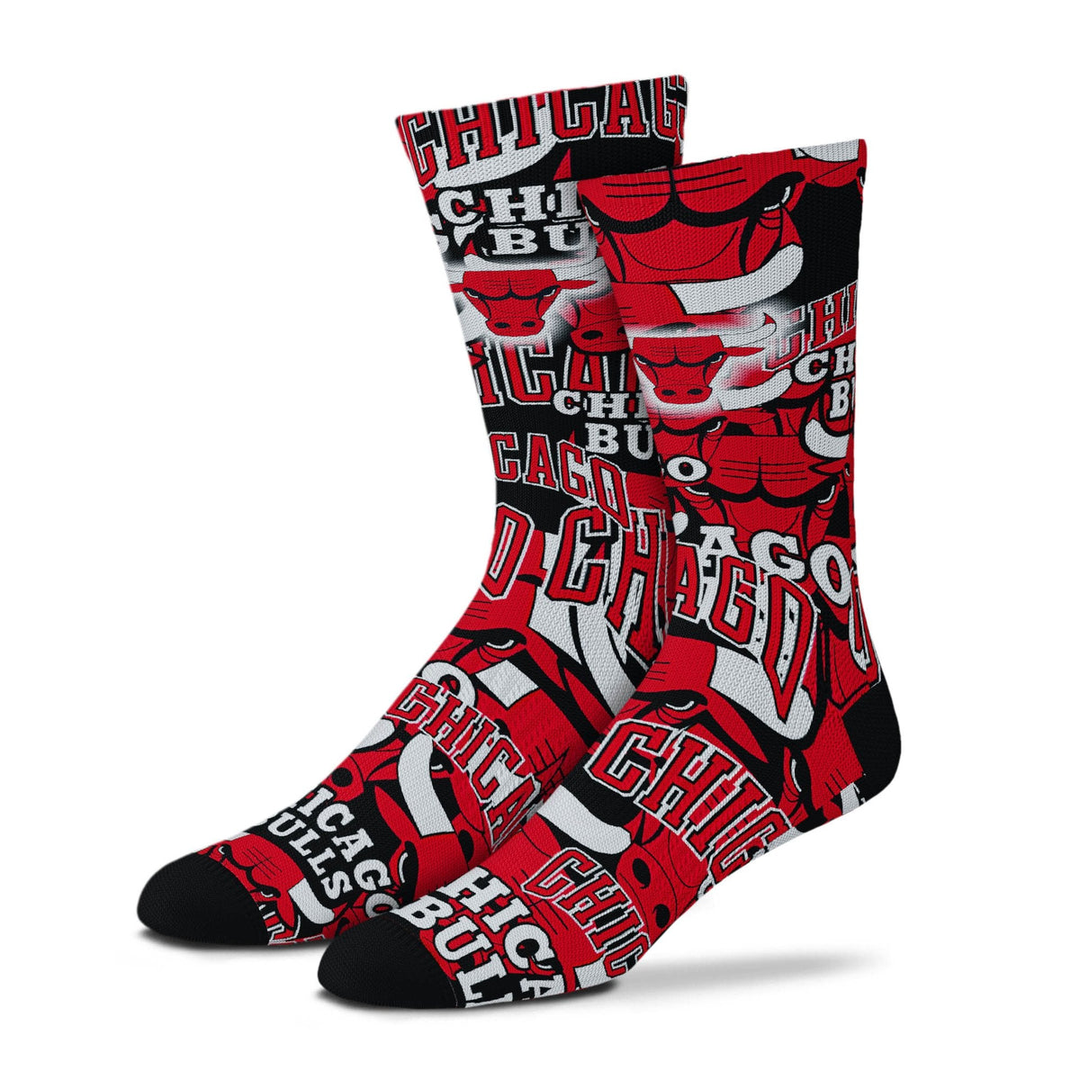 Adult Chicago Bulls NBA Montage FBF Socks product image 1, provided for visual reference and product detail review