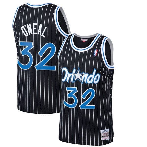 Men’s Shaquille O’Neal Orlando Magic 1994-95 Black Swingman Replica Jersey By Mitchell & Ness product image 1, provided for