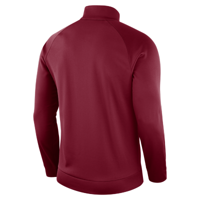Nike Mens Oklahoma Sooners Long Sleeve Therma 1/2 Zip Top product image 2, provided for visual reference and product detail