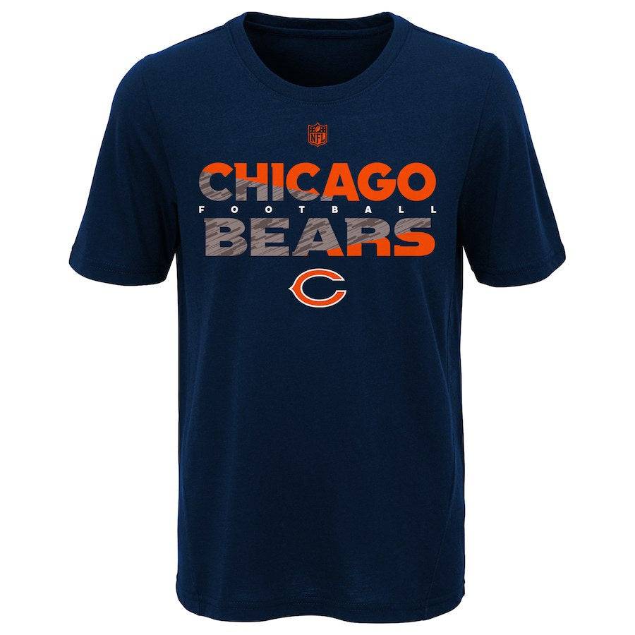 Chicago Bears Youth NFL Flux Dual Blend Short Sleeve T-Shirt product image 1, provided for visual reference and product