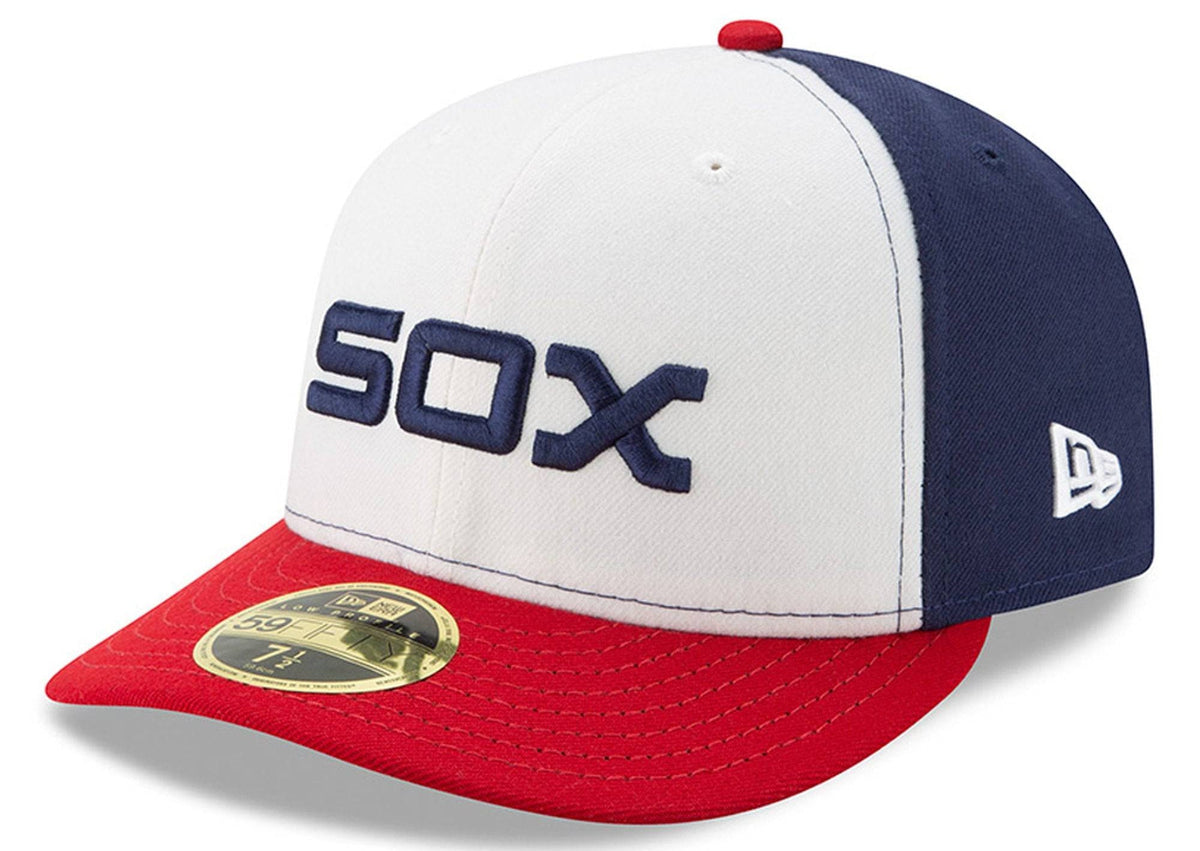 Chicago White Sox New Era White/Red Alternate Authentic Collection On-Field Low Profile 59FIFTY Fitted Hat for Men product
