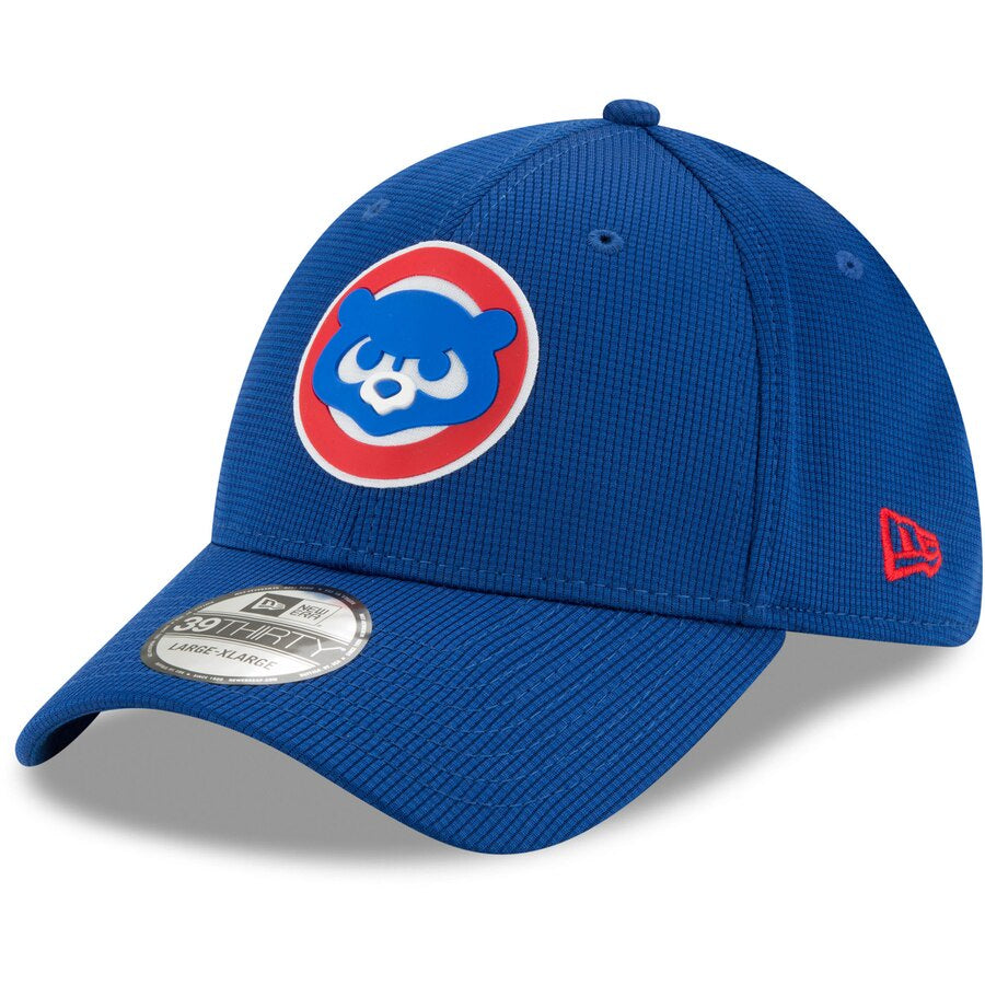 Chicago Cubs New Era Royal 2020 Clubhouse 39THIRTY Flex Hat for Men product image 1, provided for visual reference and