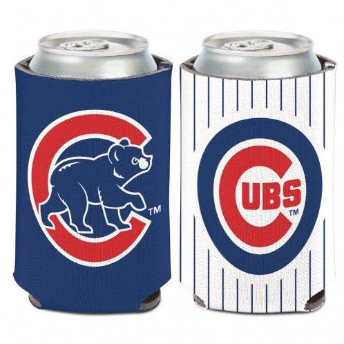 Chicago Cubs 2 Sided Pinstripe 12 oz. Can Cooler By Wincraft product image 1, provided for visual reference and product