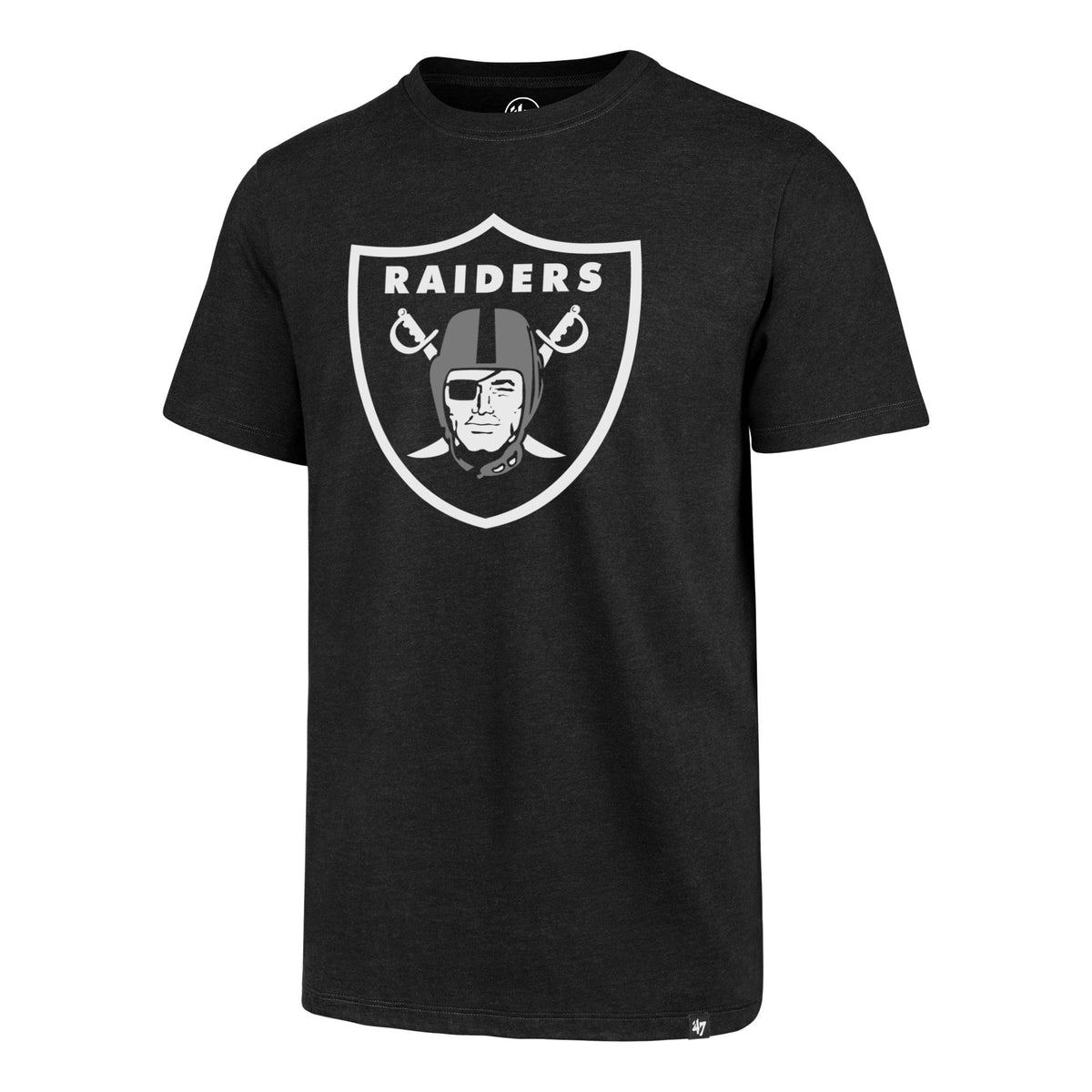 Las Vegas Raiders NFL Black Imprint Club T-Shirt By ’47 Brand for Men product image 1, provided for visual reference and