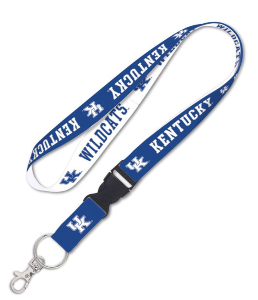 Kentucky Wildcats Double Sided Lanyard With Detachable Buckle product image 1, provided for visual reference and product