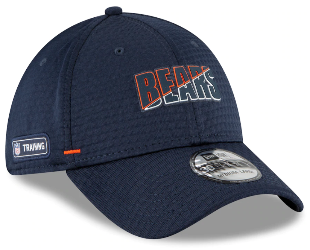 Chicago Bears New Era 2020 NFL Summer Sideline Official Alternate "B" Logo 39THIRTY Flex Hat - Navy product image 1,