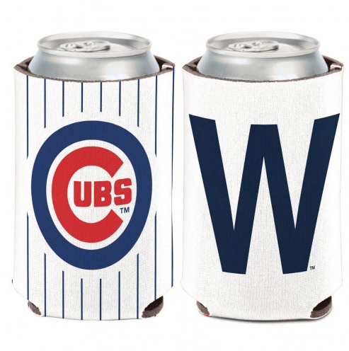 Chicago Cubs "W" 2-Sided 12oz. Neoprene Can Cooler product image 1, provided for visual reference and product detail review