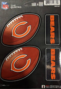 Chicago Bears The Quatro Decal Sheet product image 1, provided for visual reference and product detail review