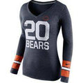 Womens Chicago Bears Established V Neck Long Sleeve T-Shirt product image 1, provided for visual reference and product