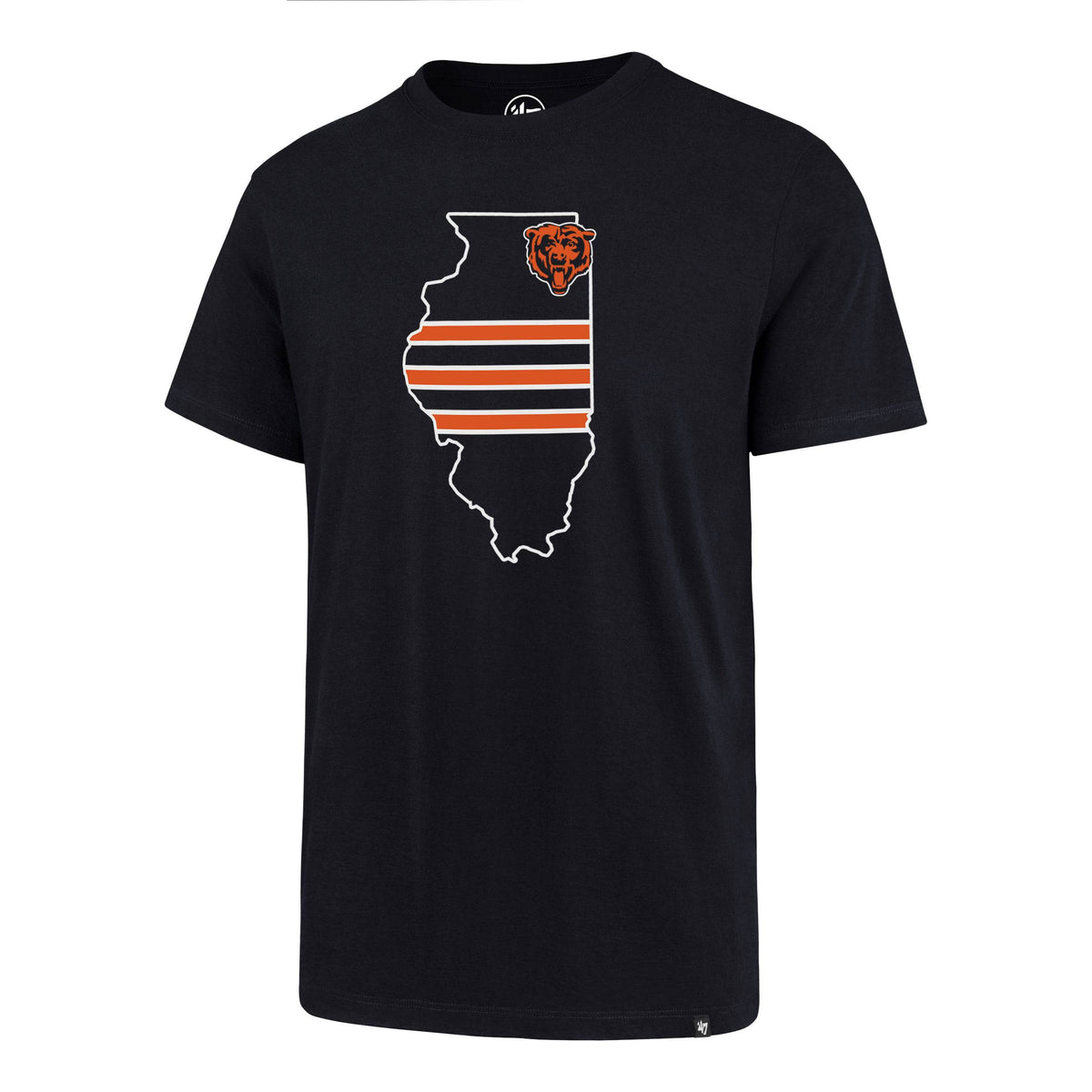 Chicago Bears NFL State Of Illinois Regional Club T-Shirt By ’47 Brand for Men product image 1, provided for visual
