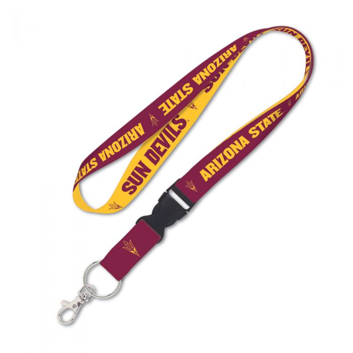 Arizona State Sun Devils 1" Lanyard with Detachable Buckle By Wincraft product image 1, provided for visual reference and