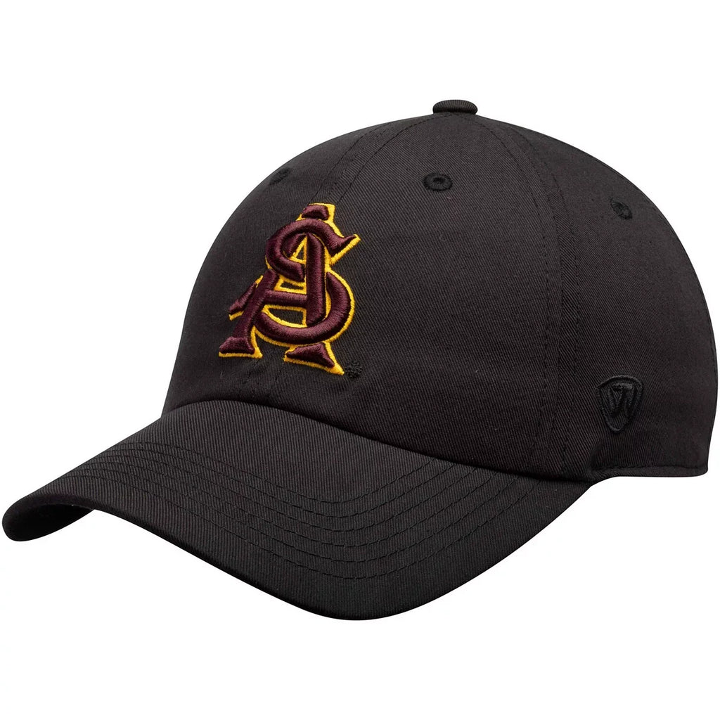 Top of the World Arizona State Sun Devils Black Staple Adjustable Hat for Men product image 1, provided for visual reference