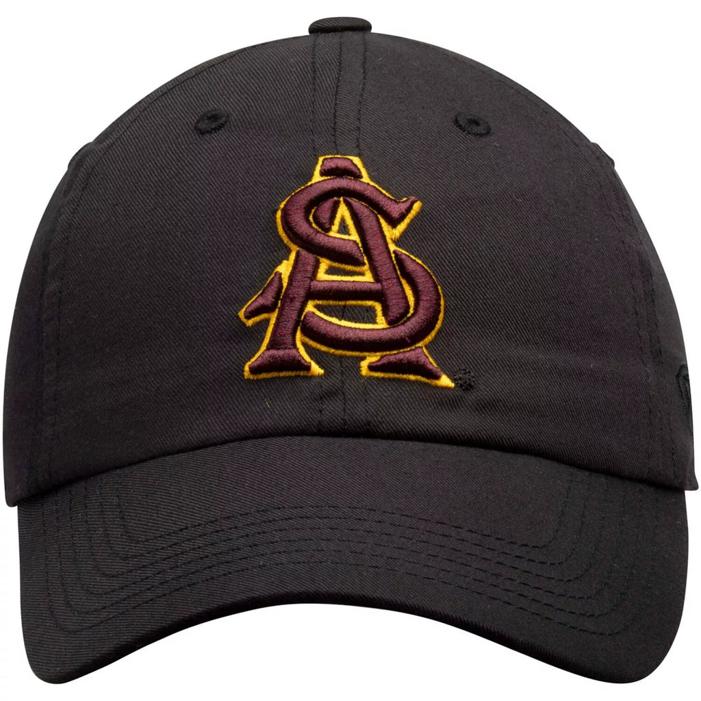 Top of the World Arizona State Sun Devils Black Staple Adjustable Hat for Men product image 2, provided for visual reference