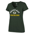Green Bay Packers NFL Cooper Arch Ultra V-Neck T-Shirt By ’47 Brand for Women product image 1, provided for visual reference