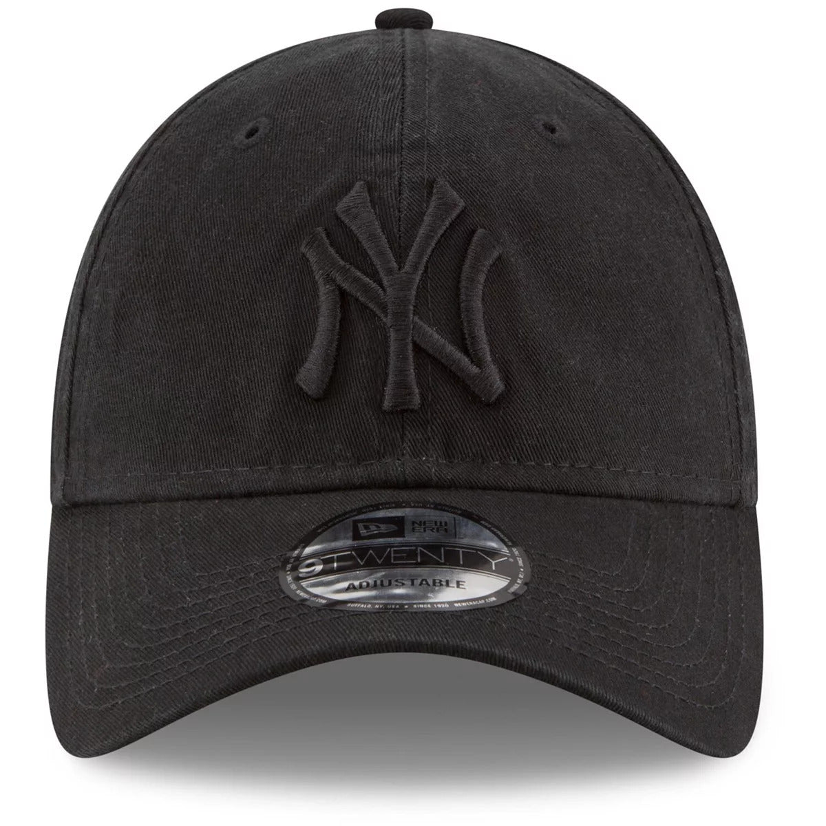 New Era Black New York Yankees Tonal Core Classic 9TWENTY Adjustable Hat for Men product image 2, provided for visual