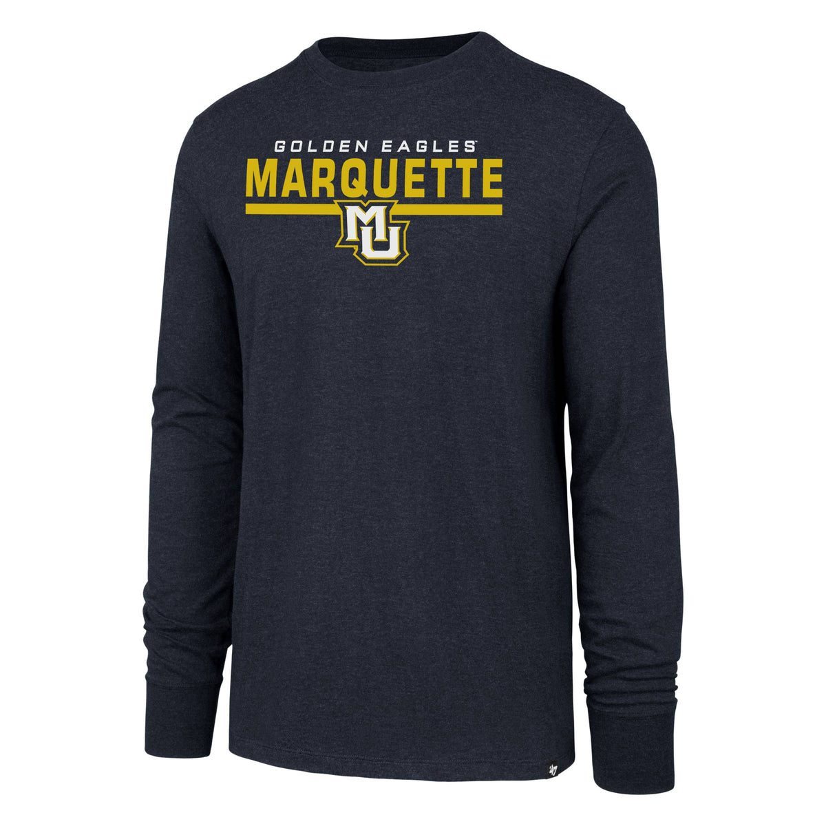 Mens Marquette Golden Eagles End Line Long Sleeve Club T-Shirt product image 1, provided for visual reference and product