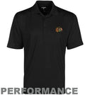 NHL Antigua Chicago Blackhawks Black Phoenix Performance Polo product image 1, provided for visual reference and product
