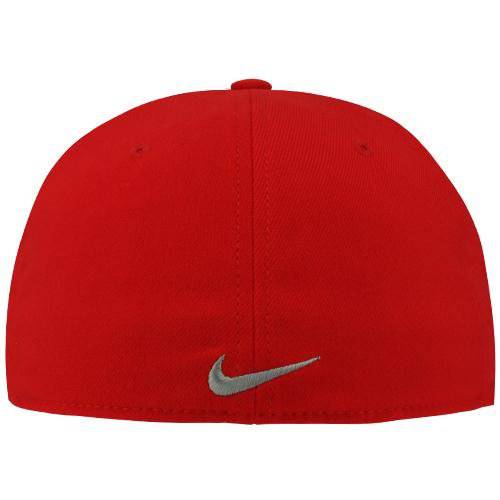 Nike Ohio State Buckeyes Scarlet Swoosh Flex Performance Hat product image 2, provided for visual reference and product