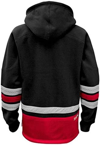 Chicago Blackhawks Youth NHL Retro Skate Black Pullover Hood product image 2, provided for visual reference and product
