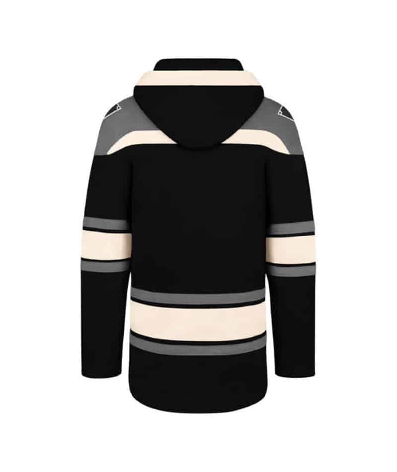 Men’s Chicago White Sox Jet Black Superior Lacer Hoodie By ’47 Brand product image 2, provided for visual reference and