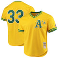 Mitchell & Ness Oakland Athletics Jose Canseco 1990 Cooperstown Collection Authentic Practice Jersey - Yellow product image