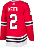 Duncan Keith Chicago Blackhawks Home Red Adidas Authentic Jersey for Men product image 1, provided for visual reference and