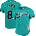 Florida Marlins Andre Dawson 1995 Mitchell & Ness Teal Fashion Cooperstown Collection Mesh Batting Practice Jersey for Men