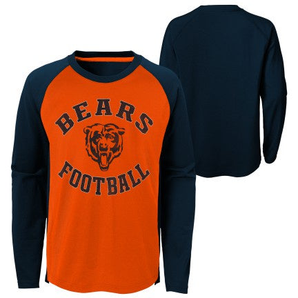 Child Chicago Bears Air Raid Long Sleeve T-Shirt product image 1, provided for visual reference and product detail review