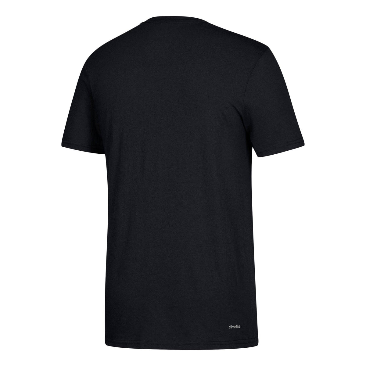 Mens Chicago Blackhawks Centered Performance Adidas Black T-Shirt product image 2, provided for visual reference and product