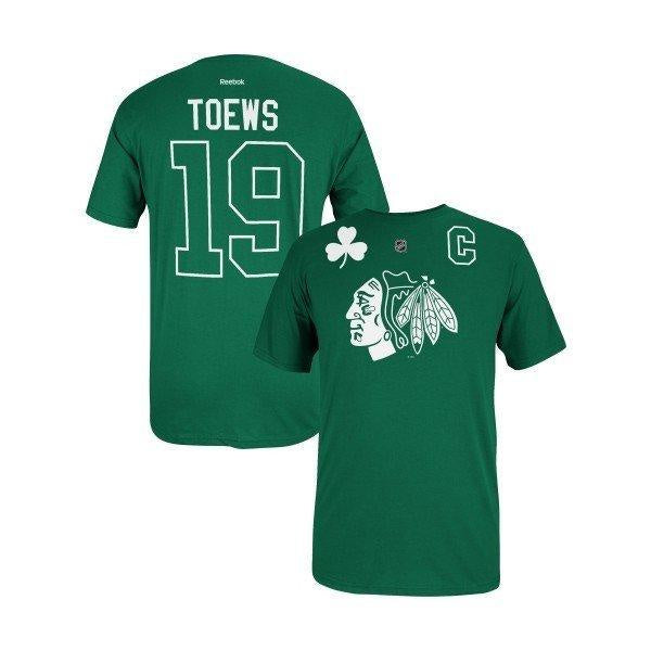 Chicago Blackhawks Jonathan Toews St. Patrick's Day T-Shirt for Men product image 1, provided for visual reference and