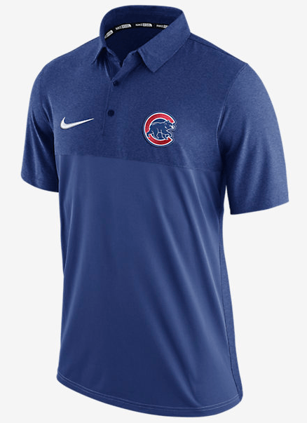Chicago Cubs Nike Authentic Collection Elite Polo product image 1, provided for visual reference and product detail review