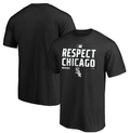 Chicago White Sox Fanatics Branded Black 2020 Postseason Locker Room T-Shirt for Men product image 1, provided for visual
