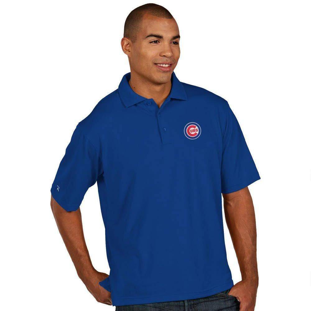 Chicago Cubs Bullseye Logo Pique Xtra Lite Polo product image 1, provided for visual reference and product detail review