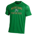 Under Armour Men Notre Dame Fighting Irish Kelly Green On Field Football Tech Performance T-Shirt product image 1, provided