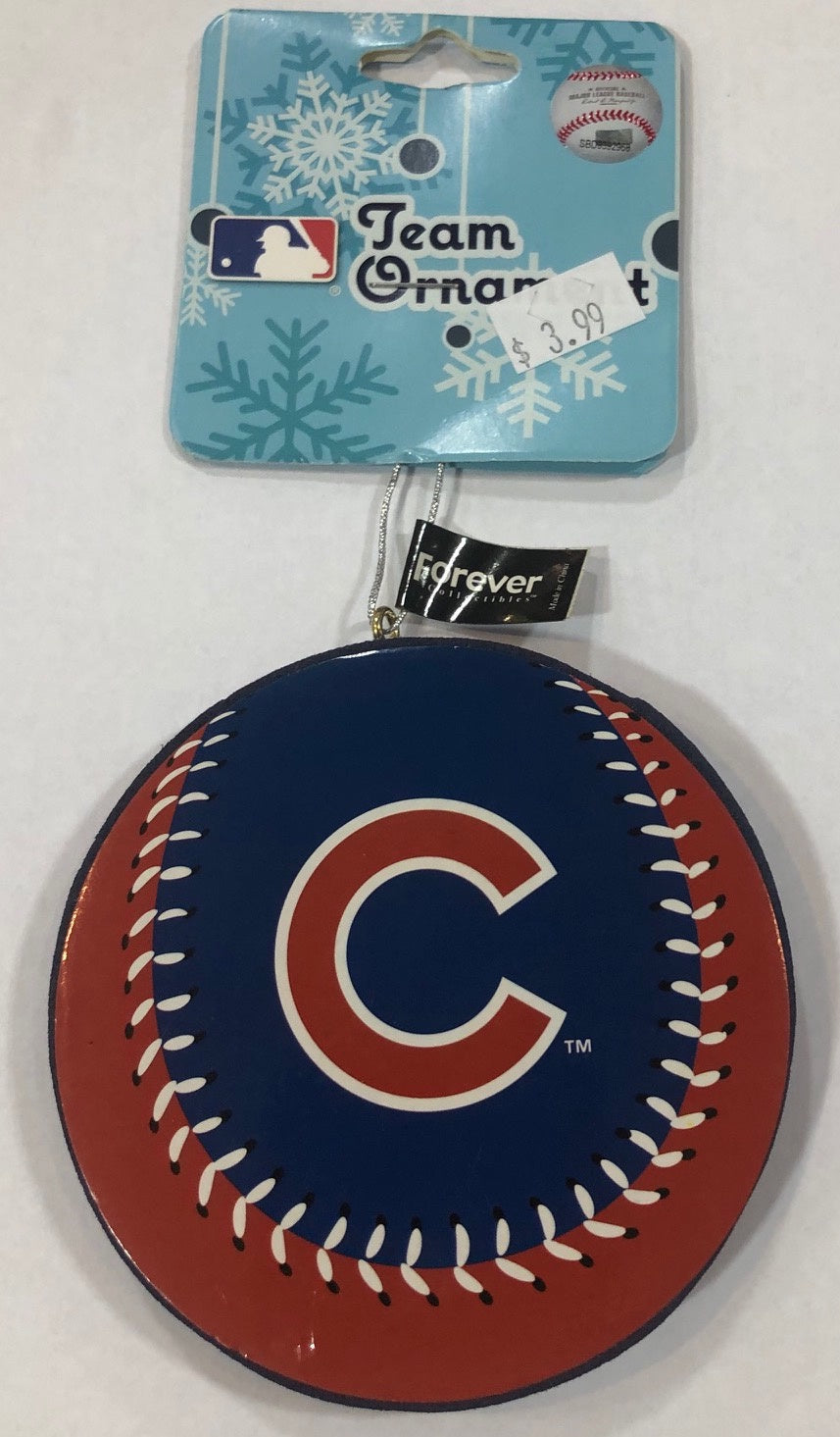 Chicago Cubs Baseball Ornament product image 1, provided for visual reference and product detail review