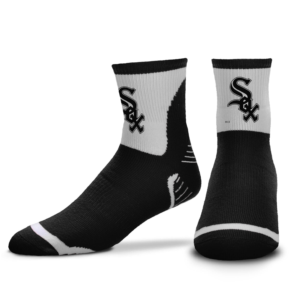 Chicago White Sox SURGE FBF Crew Socks for Men product image 1, provided for visual reference and product detail review