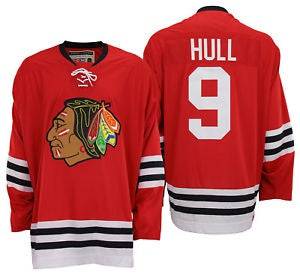 CCM Bobby Hull Chicago Blackhawks Heroes of Hockey Throwback Jersey product image 1, provided for visual reference and