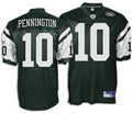Chad Pennington New York Jets Reebok Green Authentic Jersey product image 1, provided for visual reference and product
